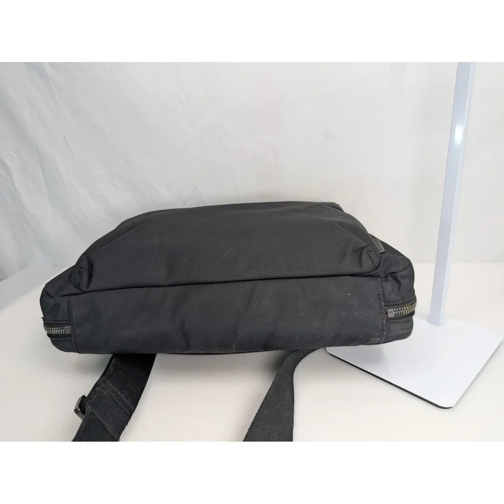 Away Travel Messenger Bag Black Nylon Crossbody Tech Laptop‎ Bag Minimalist